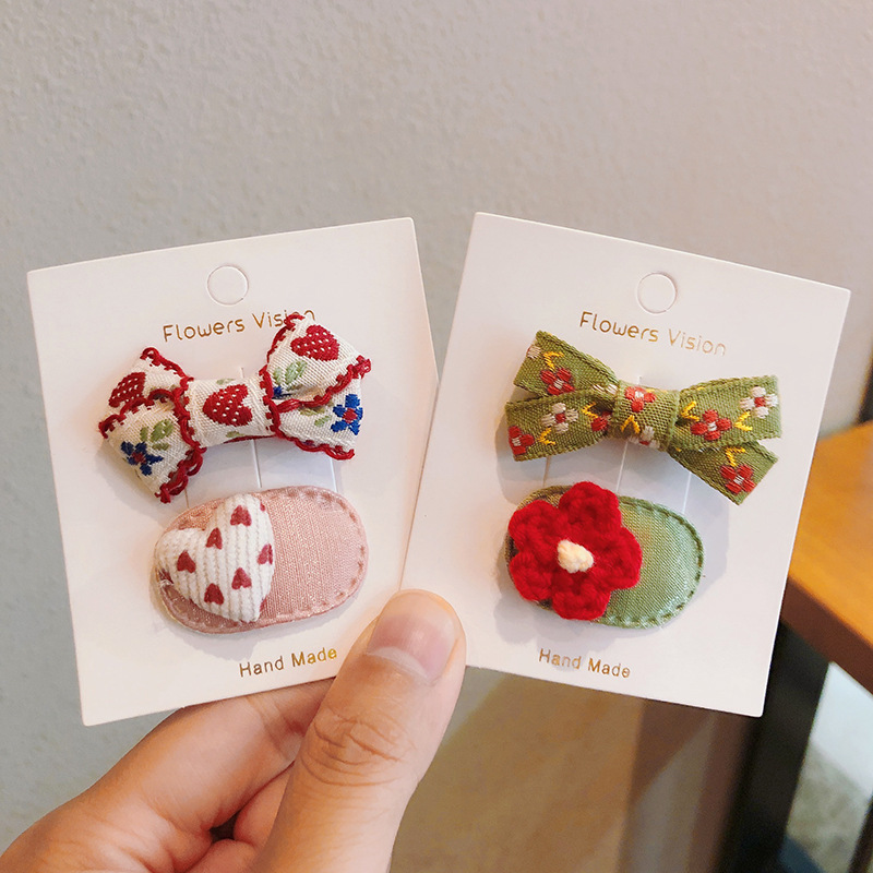 2pcs/lot Children Hair Pins Fl - Baby Products Set 评论和价格