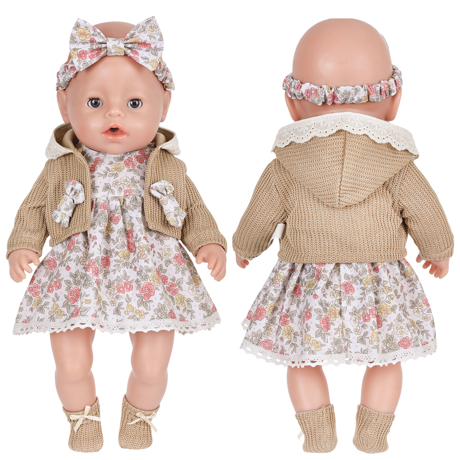Cute Doll Clothes for 16-18 In - Baby Products Set 评论和价格