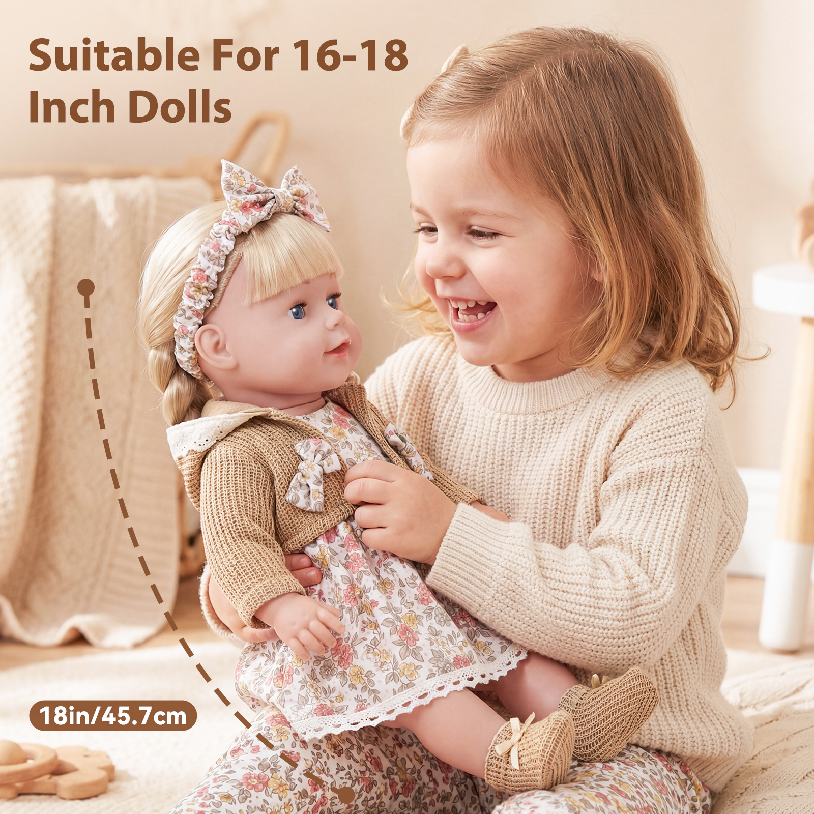 Cute Doll Clothes for 16-18 In - Baby Products Set 评论和价格