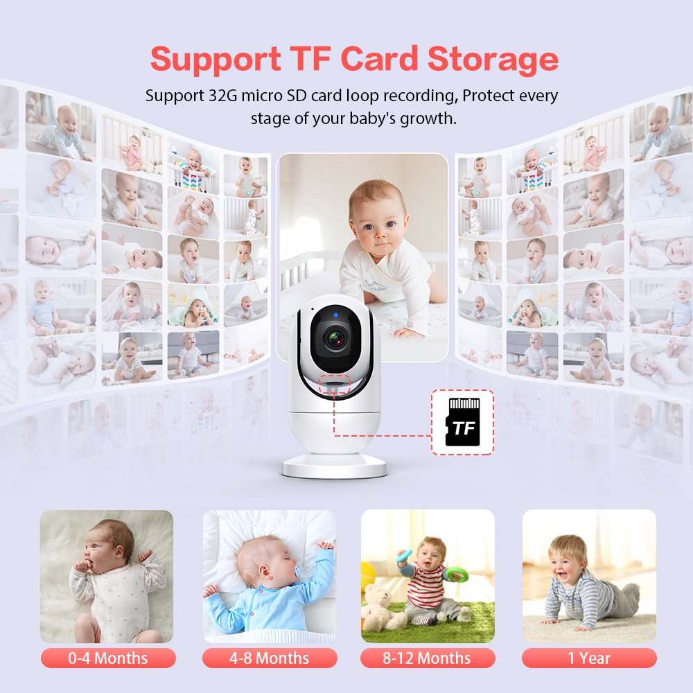 Video Baby Monitor 7'' 1080P H - Baby Monitor Sensor 评论和价格