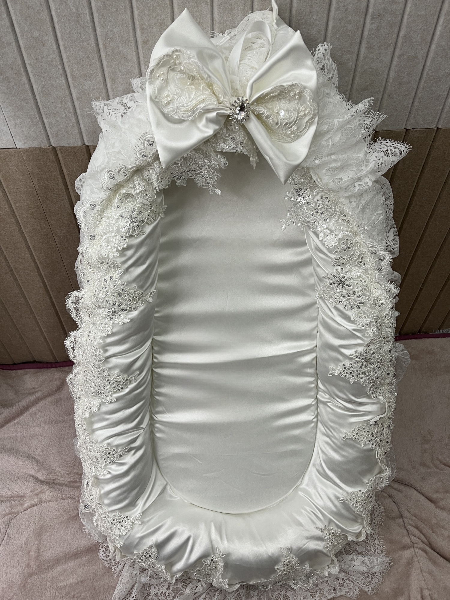 Baby Luxury Lace Crib Bedding  - Baby Products Gift 评论和价格
