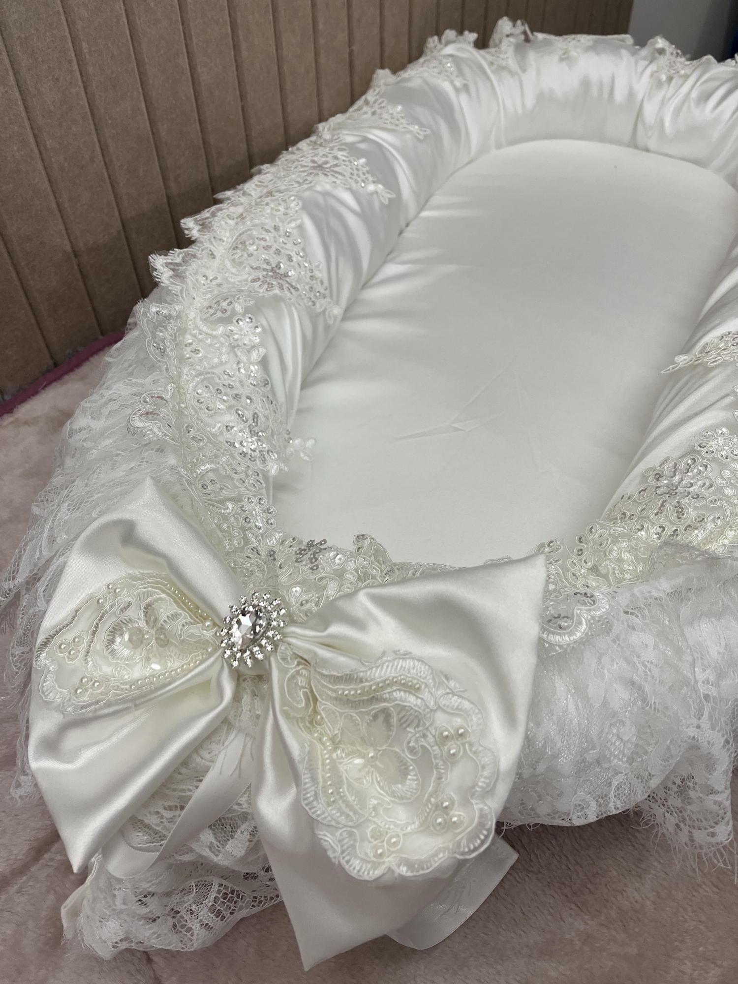 Baby Luxury Lace Crib Bedding  - Baby Products Gift 评论和价格