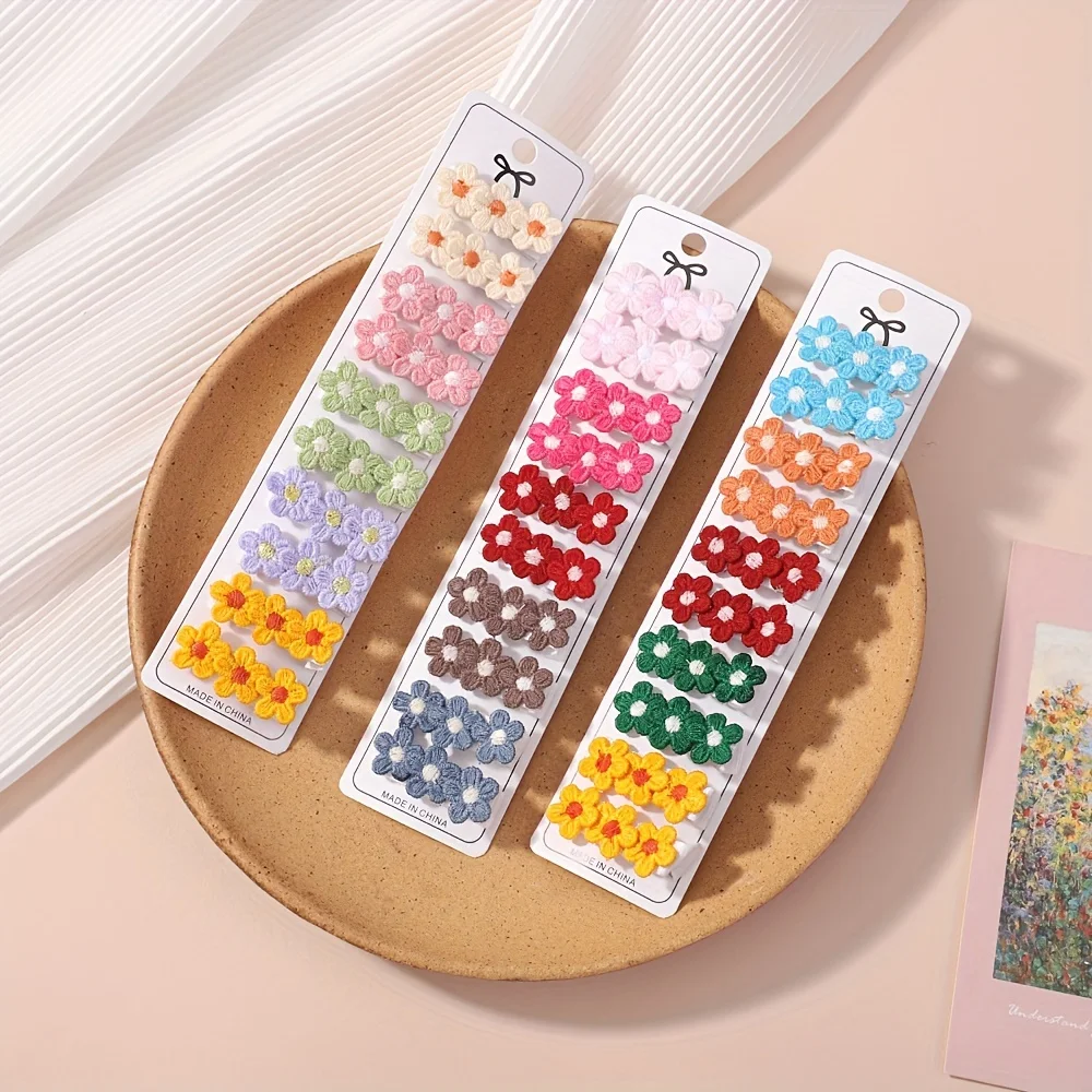 10Pcs/Set Baby Mini Flower Hai - Baby Products Set 评论和价格