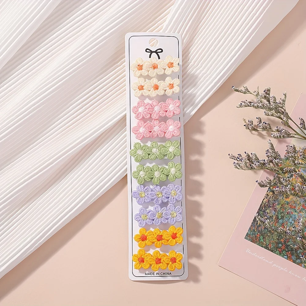 10Pcs/Set Baby Mini Flower Hai - Baby Products Set 评论和价格