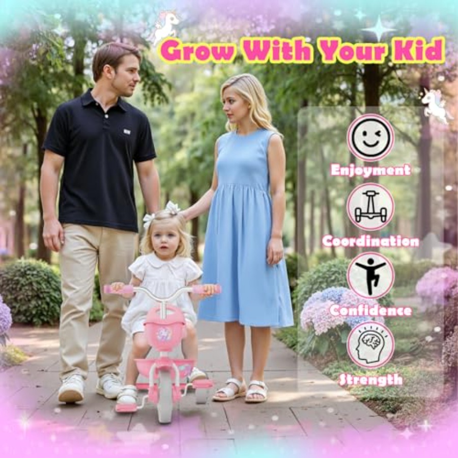 Tricycle for Toddlers 1-3 3-5  - Baby Products Gift 评论和价格
