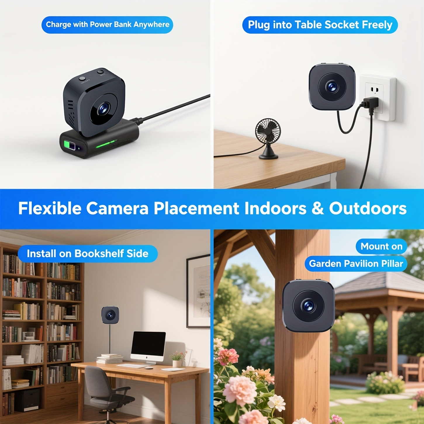1080P HD Mini WiFi Camera Indo - Baby Monitor Sensor 评论和价格