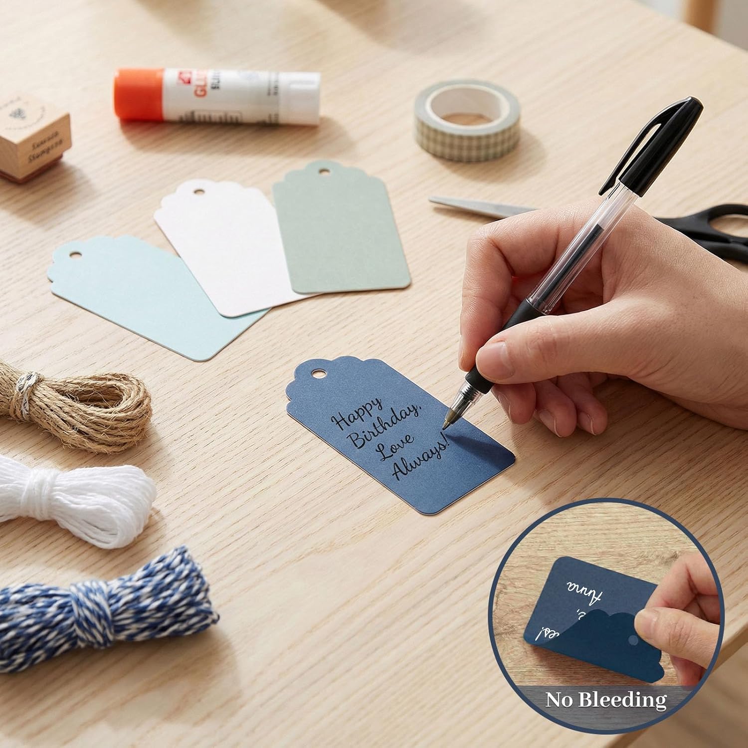 200 PCS Gift Tags with String  - Baby Products Gift 评论和价格