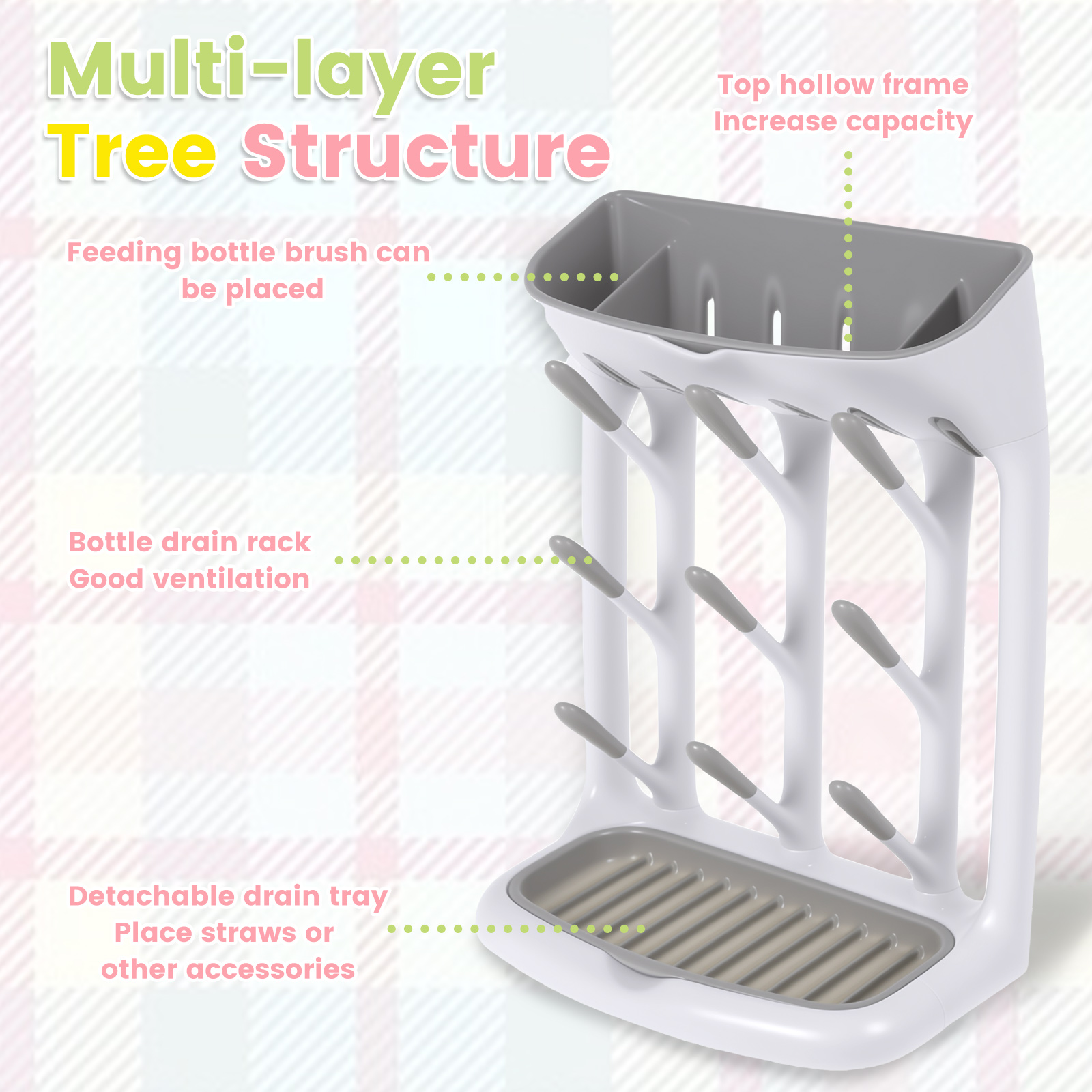 Baby Bottle Drying Rack Plasti - Baby Products Sale 评论和价格