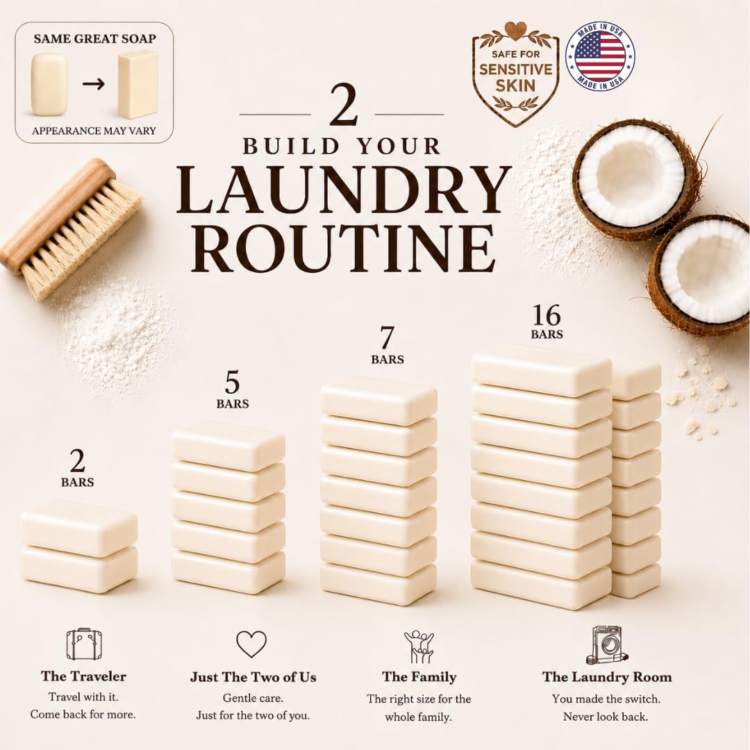 Natural Laundry Soap Bar for S - Baby Products For Sensitive Skin 评论和价格